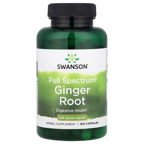 Swanson Vitamins, Full Spectrum® Ginger Root, 540 mg, 100 Capsules