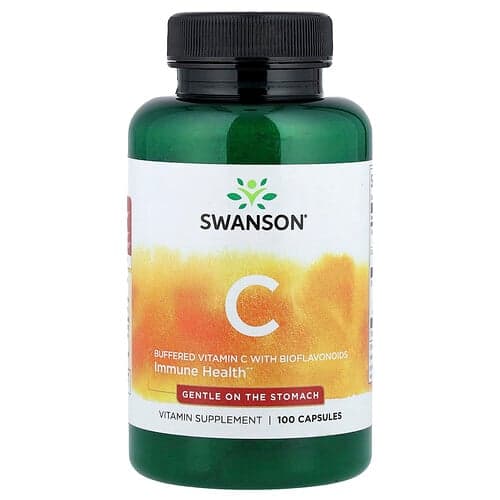 Swanson Vitamins, Buffered Vitamin C with Bioflavonoids, 100 Capsules
