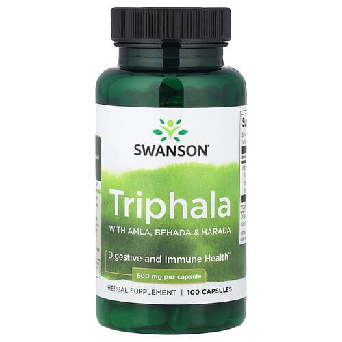 Swanson Vitamins, Triphala with Amla, Behada & Harada, 500 mg, 100 Capsules