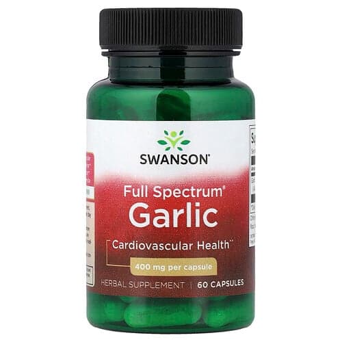 Swanson Vitamins, Full Spectrum® Garlic, 400 mg, 60 Capsules